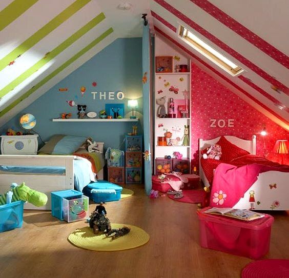 chambre avec deux enfants