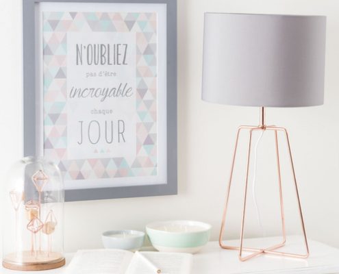 lampe avec abat jour