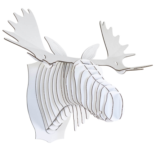 trophée mural cerf en carton