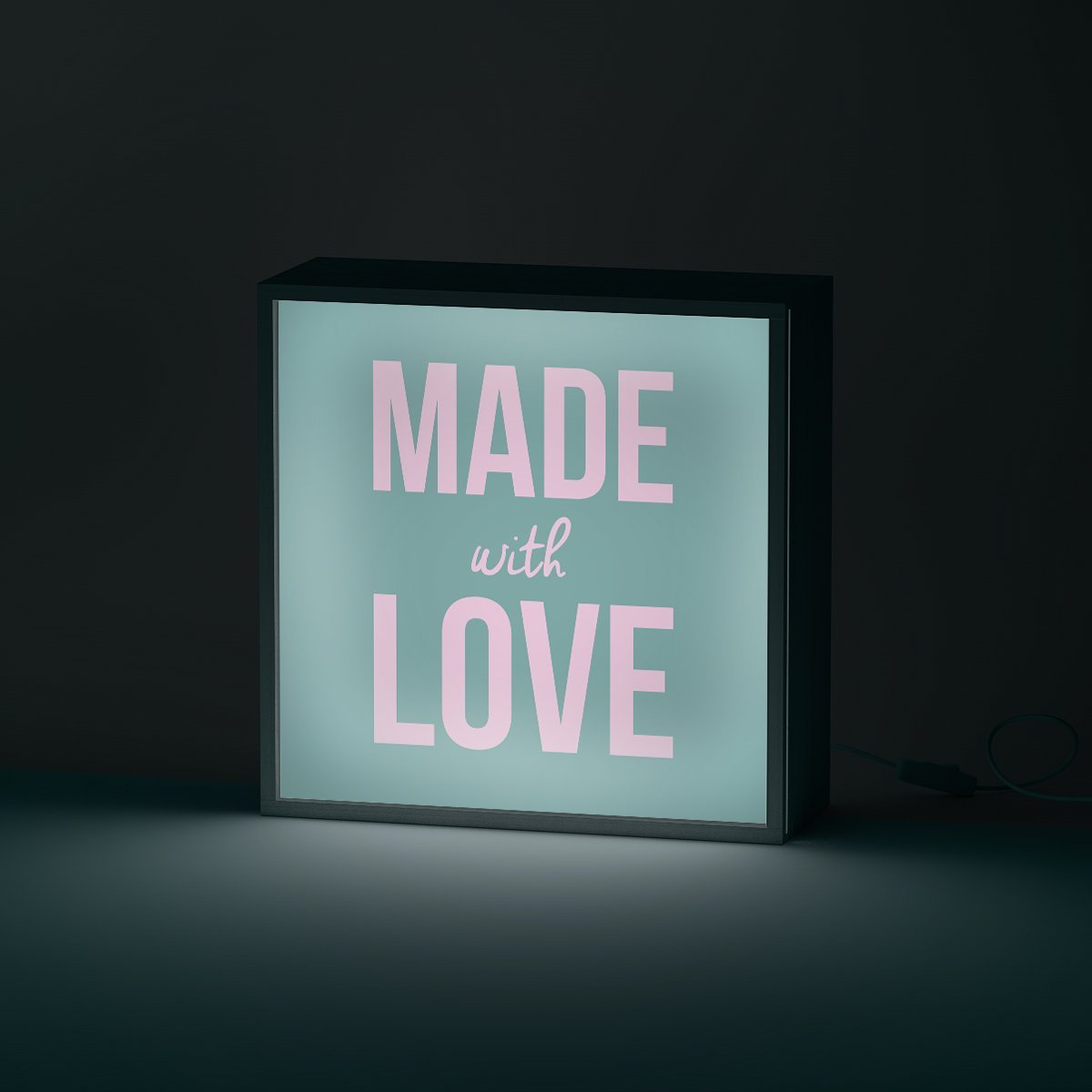 DIY light box Fabriquer une boite lumineuse avec un message