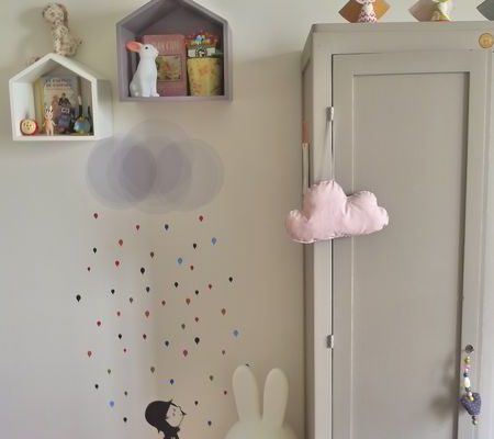 Stickers pluie pour chambre d'enfant