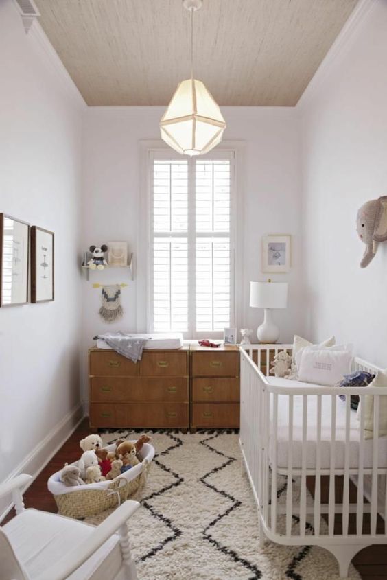 chambre bébé vintage blanche