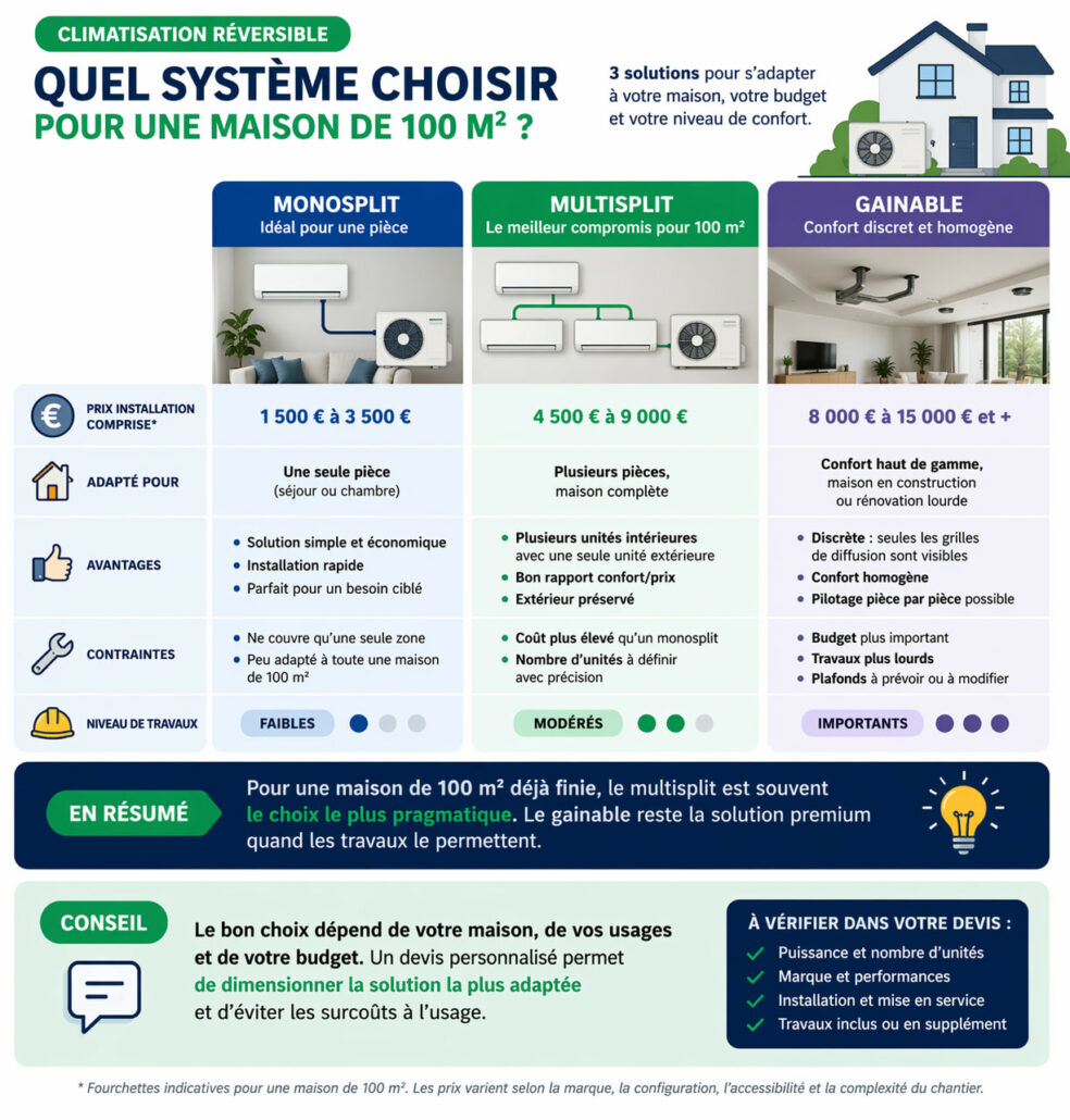 Quel système de climatisation choisir ?
